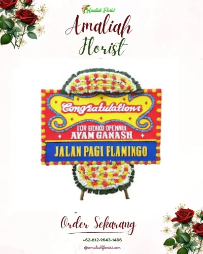 Bunga Papan Congratulation di Alun-alun Contong